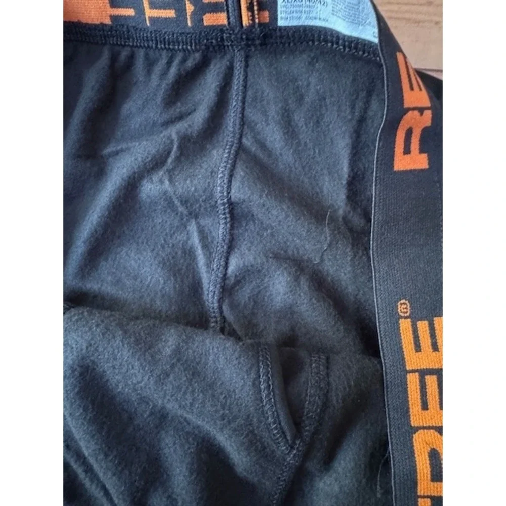 Realtree Mens XL Black Base Layer Pants Thermal‎ Hunting Outdoors Fleece Lined
